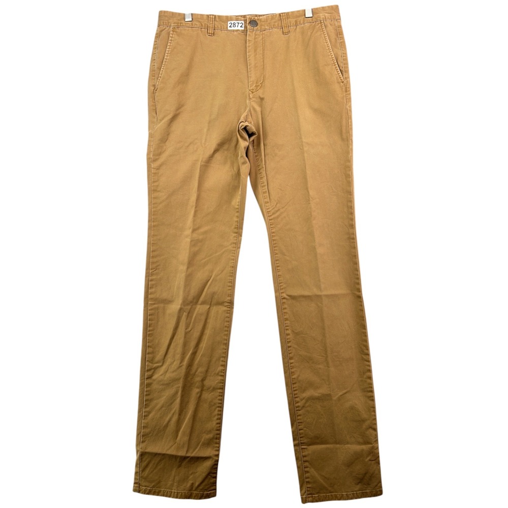 Bonobos Slim Fit Chinos Mens 34x36 Brown Tan Stretch Cotton Twill Pants